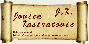 Jovica Kastratović vizit kartica